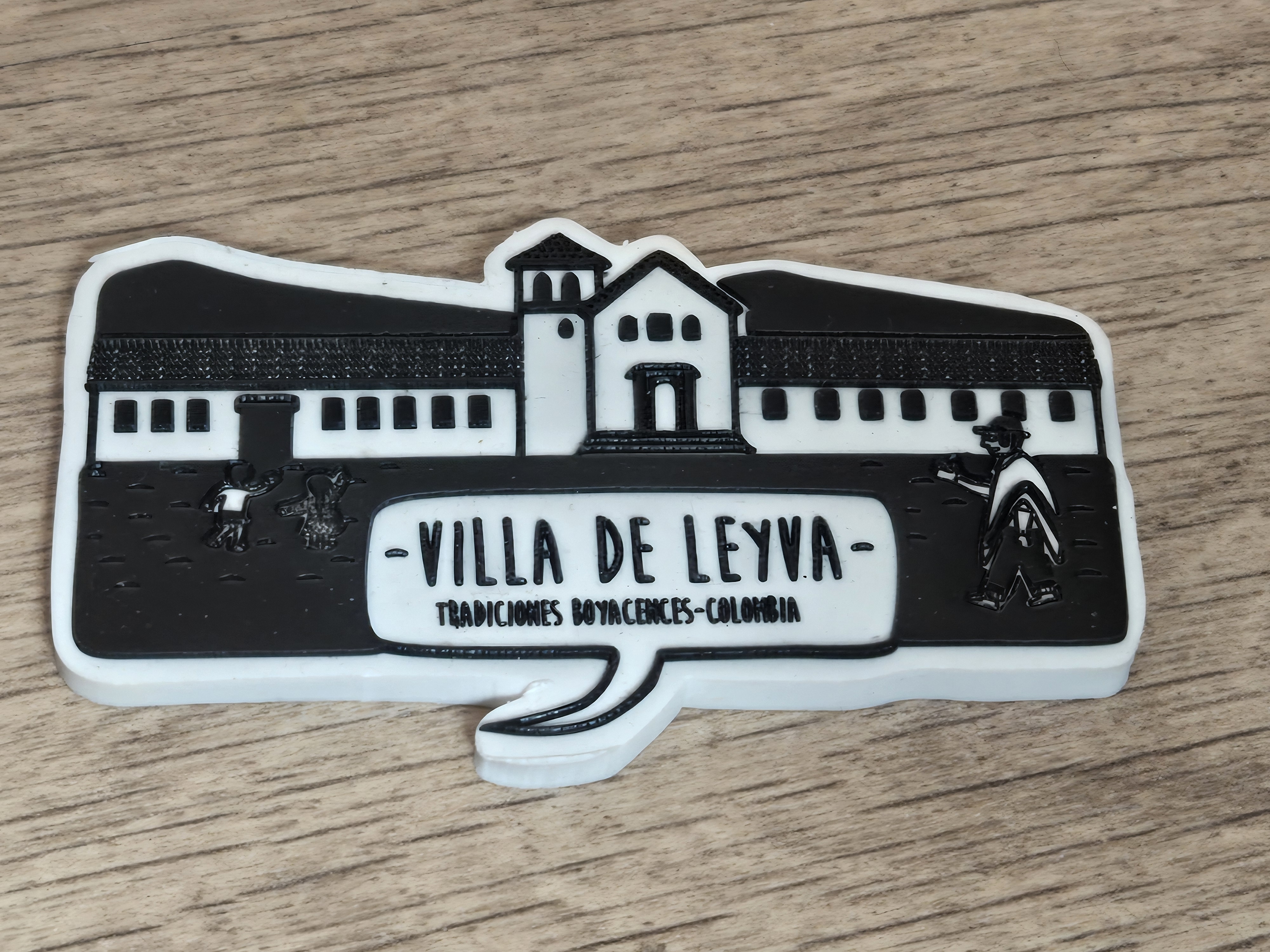 Ilustración del Imán de Nevera de la Colección Villa de Leyva